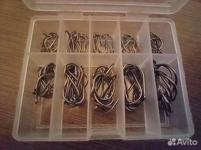 Крючки для рыбалки набор из 10 размеров