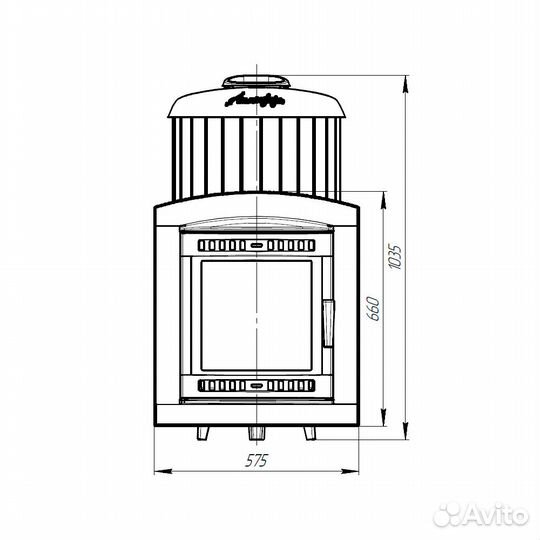Печь Для Бани «Атмосфера XL ктт» ламели «Жадеит» н