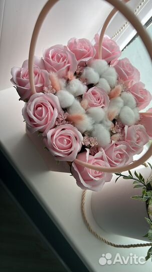 Букет из мыльных роз