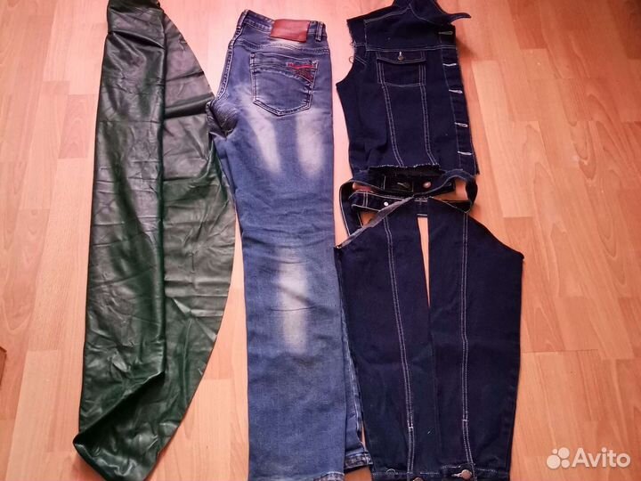 Джинс и экокожа на поделки