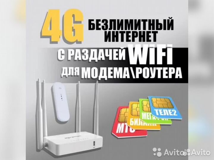 4G Модем Роутер под Безлимитный Интернет Y-500