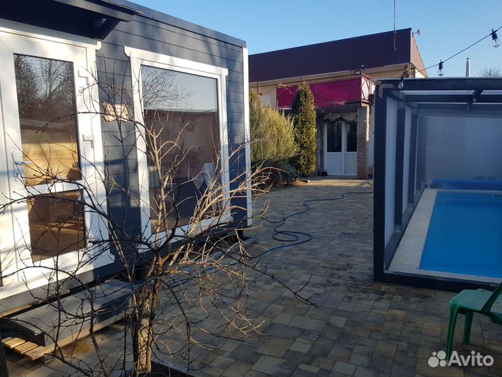 Русская баня на дровах с теплым бассейном