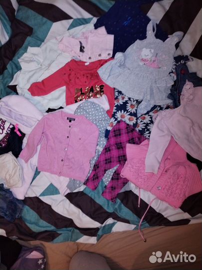 Вещи пакетом на девочку 74 80