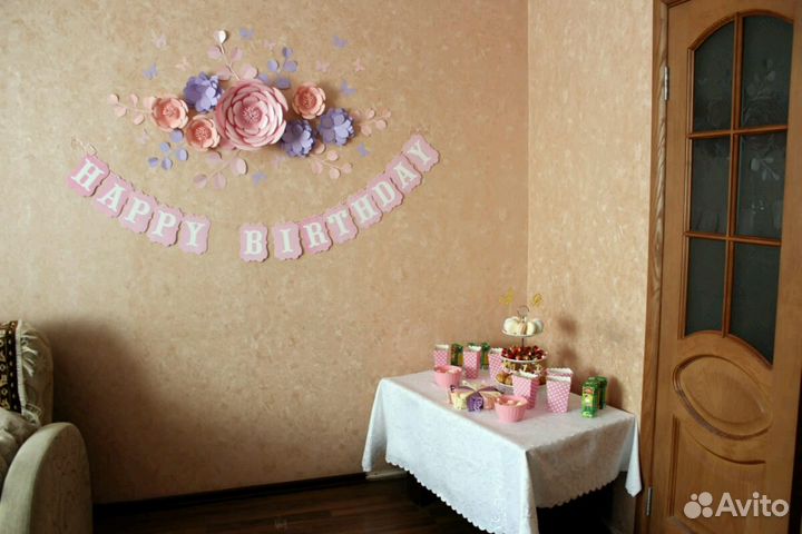 Бумажный декор, цветы, оформление