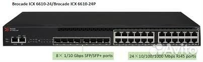 Свитч Коммутатор Brocade ICX 6610 10Gb 40GB