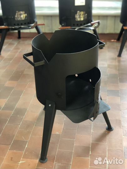 Печь для казана 10-12 л переносная