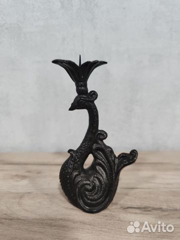 Подсвечник Лебедь Каслинское литьё