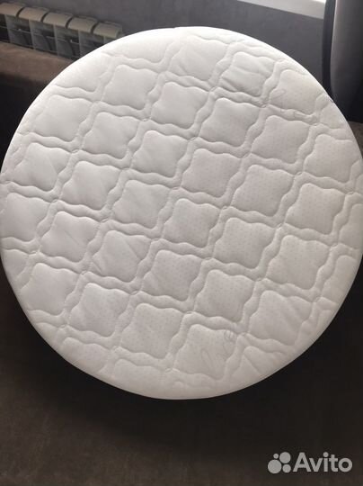Матрас круглый детский круг, чехол, простынь
