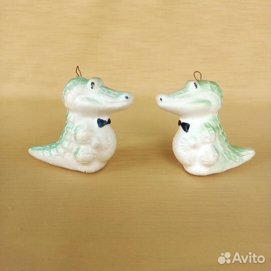 Ёлочная игрушка Крокодил, пенопласт