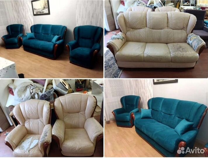 Ремонт, перетяжка мягкой мебели замена наполнителя