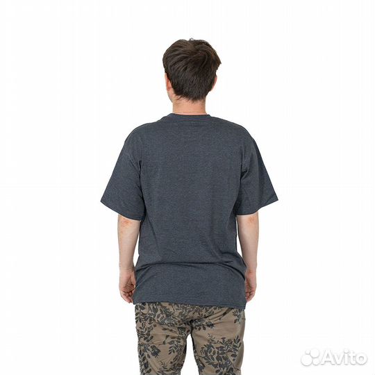 62740 Футболка оверсайз однотонная темно-серый