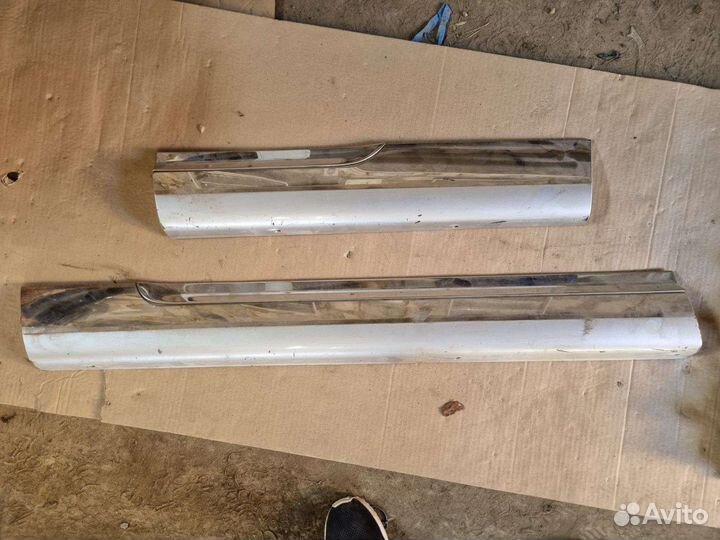 Обшивки дверей+накладки на двери highlander 2