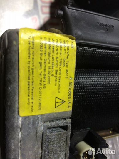 Ремень безопасности Mercedes-Benz S-Class W220