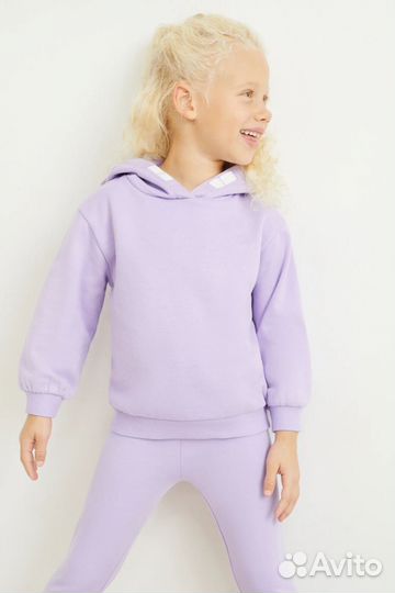 Толстовка для девочки с капюшоном 98 размер