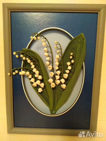 Вязаная объёмная картина