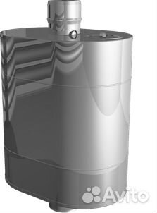 Бак на трубе для печи, 70л, ф 115, aisi 439/0,8мм