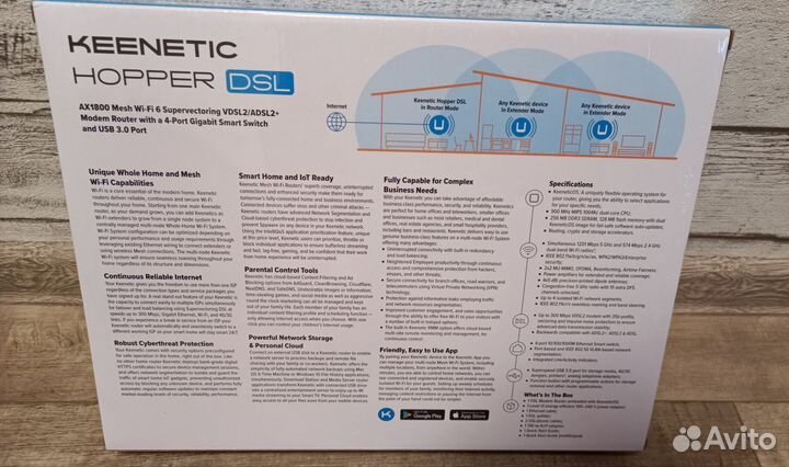 Новый Wi-Fi6 роутер Keenetic Hopper DSL KN-3610