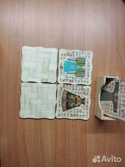 Набор бамбуковых подставок 6 шт