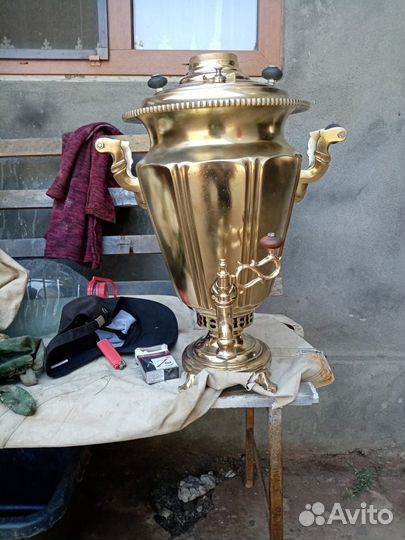 Самовар на дровах старинный