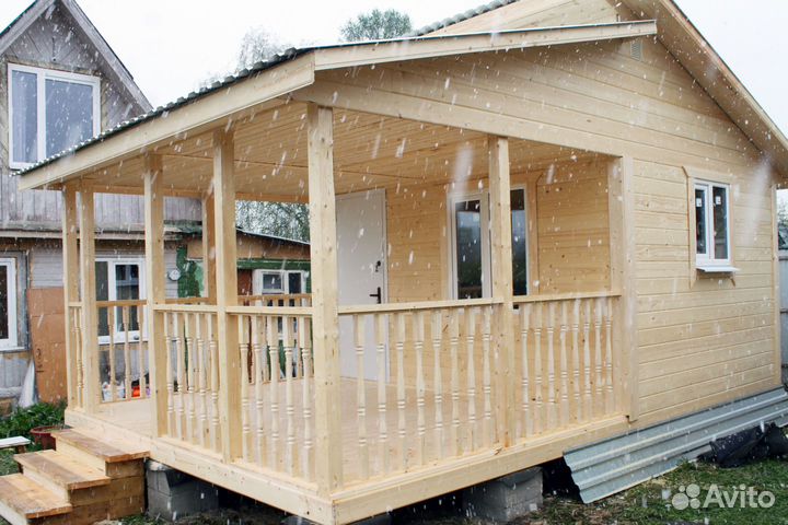 Одноэтажный каркасный 9000х9000