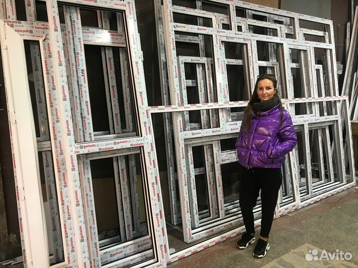 Балконная рама, окно, балконный блок