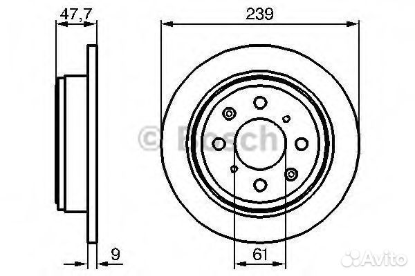 Тормозной диск 0986479101 bosch