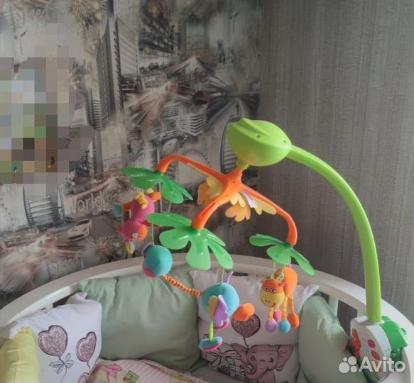 Кроватка детская с маятником 8в1