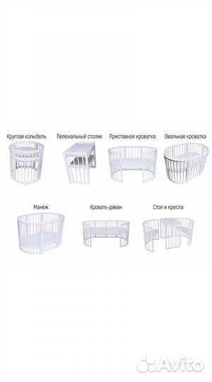 Кроватка для новорожденных круглая