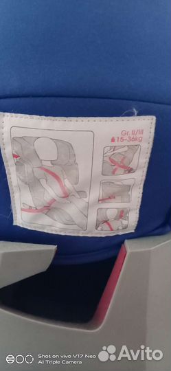 Детское автокресло 9 до 36 кг isofix