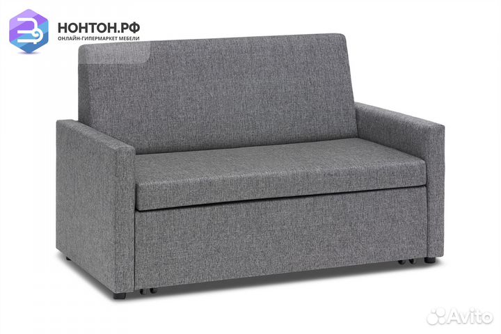 Диван выкатной Виктория-5 рогожка серая