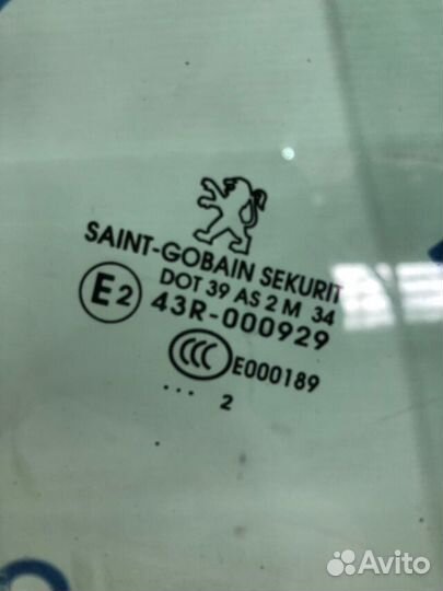 Стекло двери перед прав peugeot 3008 1.6 ат