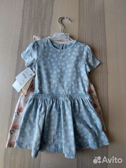 Платье для девочки набор 86 C&A новое