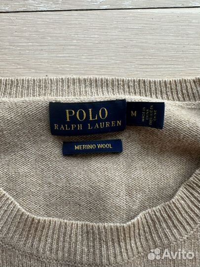 Свитер ralph lauren оригинал шерсть