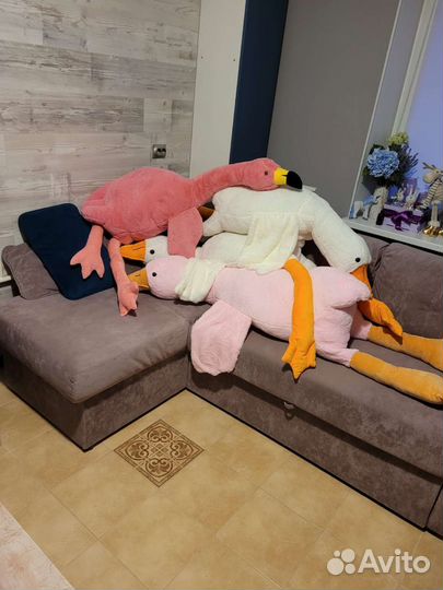 Гусь-обнимусь гигант 190см, фламинго 190см