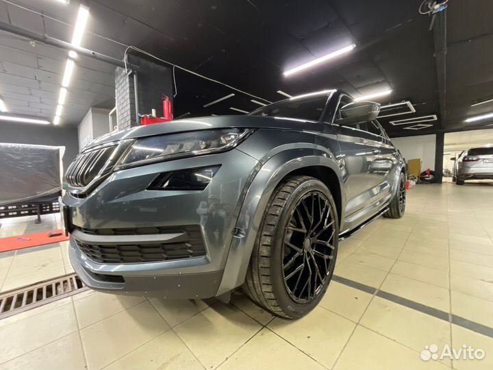 Накладки под пороги Skoda Kodiaq