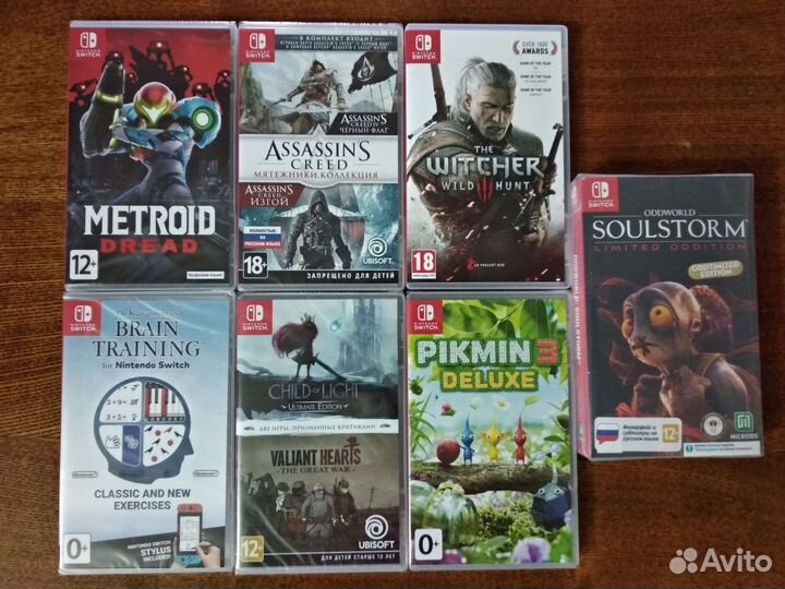Игры Switch, WiiU, DS, DC. Лицензионные