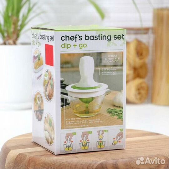 Масленка с силиконовой кисточкой для смазывания