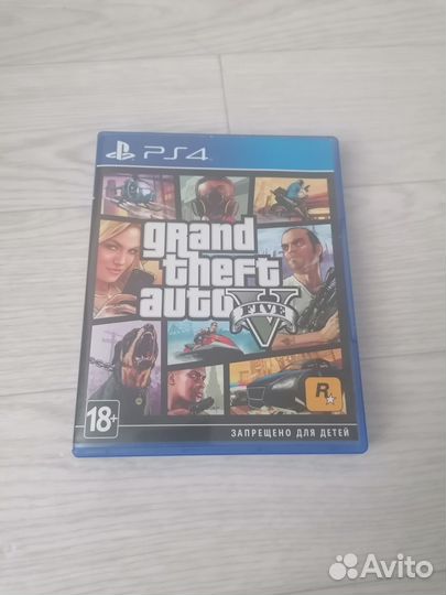 Диск на ps4 GTA 5