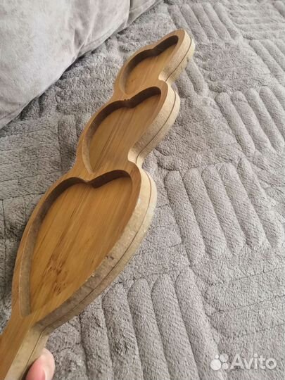 Менажница деревянная сердце