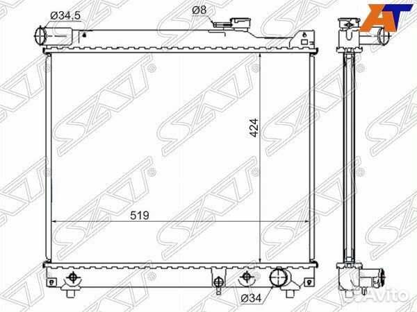 Радиатор suzuki grand vitara