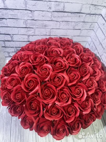 Розы из мыла 73 шт. (Ручная работа)