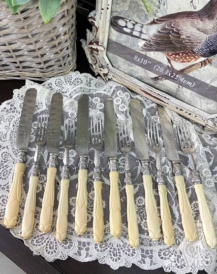 Винтажный английский набор столовых приборов