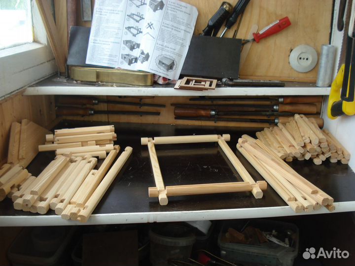 Деревянный конструктор домик №1