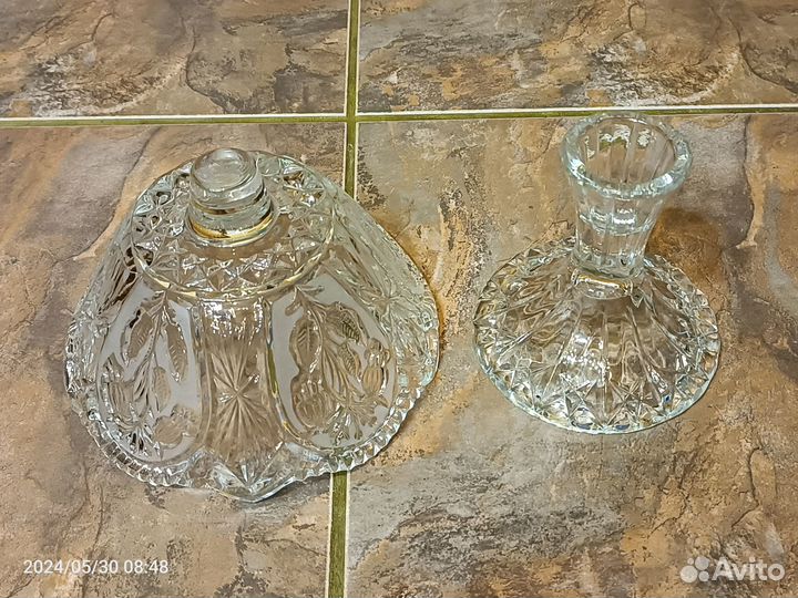 Ваза хрустальная времен СССР