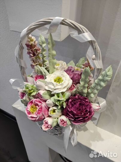 Зефирные цветы, букеты/сладкий подарок, коробочки