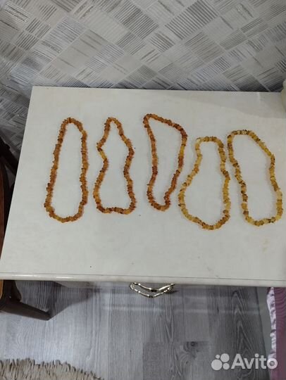 Янтарные бусы натуральные