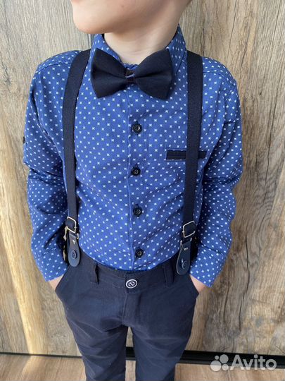 Нарядный комплект брюки и рубашка 110 116 размер