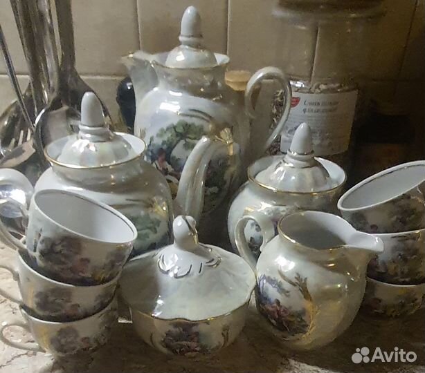 Кофейно- столовый сервиз Мадонна Дулево СССР