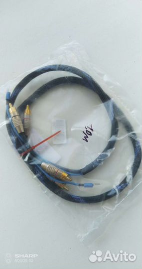 Фонокабель 2RCA-2RCA.1m