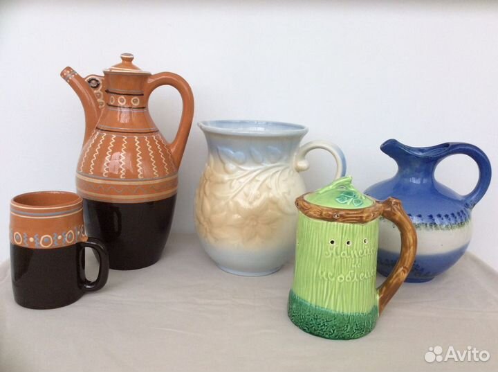 Керамика обливная кувшины